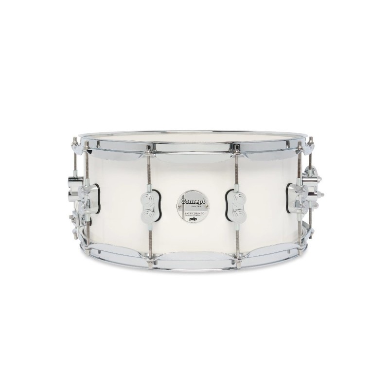 PDCM6514SSPW PDP by DW Concept Maple Pearlescent White 14x6.5"