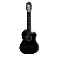 Memphis FT951C Guitarra Clásica Negra Cutway