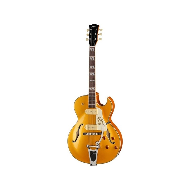 MAGA-ST-000287 Stanford CR Fatboy CAR95 Bigsby B60 Golden Eye Guitarra Eléctrica
