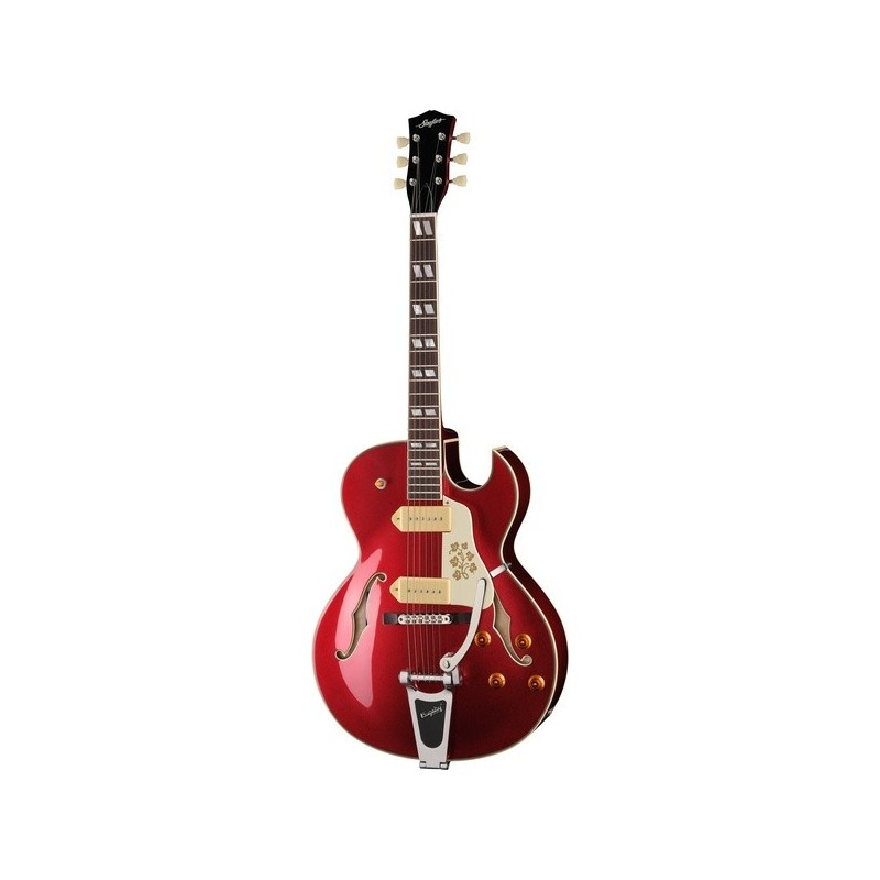 MAGA-ST-000291 Stanford CR Fatboy Car 95 Bigsby B60 Candy Apple Red Guitarra Eléctrica