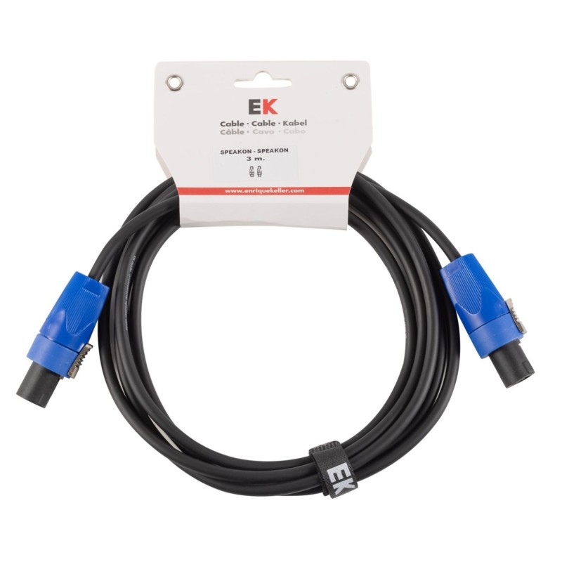 JJ025SS3 Cable Ek Audio Para Columnas Speakon-Speakon 3 M