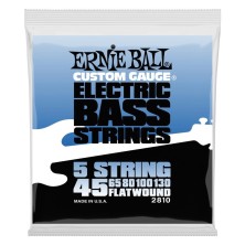 Ernie Ball 2810 Flatwound Escala larga 45-130 Entorch. Plano 