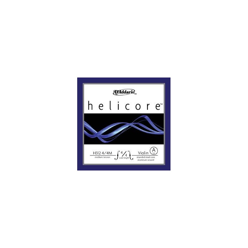 H312 4/4M DAddario H312 Helicore La 2ª 4/4 Medium Cuerda de Violín