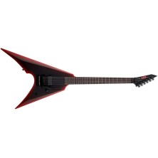 ESP LTD Arrow Black Metal II Black Red Burst Satin