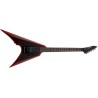 ESP LTD Arrow Black Metal II Black Red Burst Satin