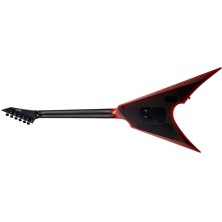 9610015E12022 ESP LTD Arrow Black Metal II Black Red Burst Satin