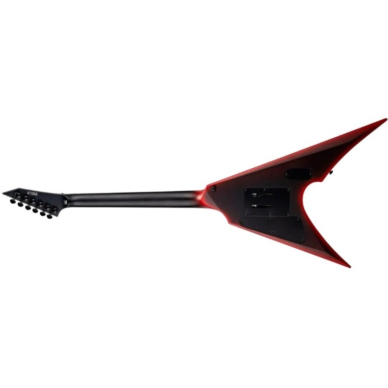 9610015E12022 ESP LTD Arrow Black Metal II Black Red Burst Satin