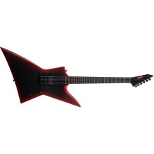 ESP LTD EXL Black Metal II Black Red Burst Satin
