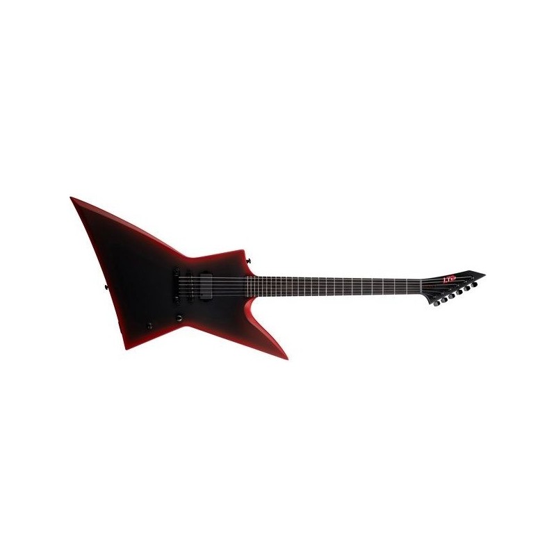 9610015E22011 ESP LTD EXL Black Metal II Black Red Burst Satin