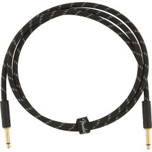 0990820093 Fender Deluxe Series Instruments Cable, Straight/Straight, 5', Black Tweed