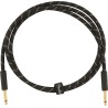 Fender Deluxe Series Instruments Cable, Straight Straight, 5', Black Tweed