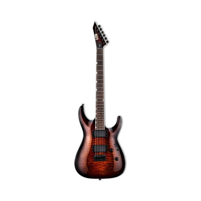 9610015E36039 ESP LTD MH-200HT QM Guitarra Eléctrica Dark Brown Sunburst