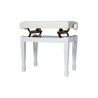 PROBENCH Banqueta Piano Regulable Blanco Mate