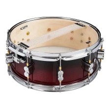 PDCM5514SSRB PDP Concept Maple 5.5x14 Snare Red to Black Fade Lacquer Caja Batería