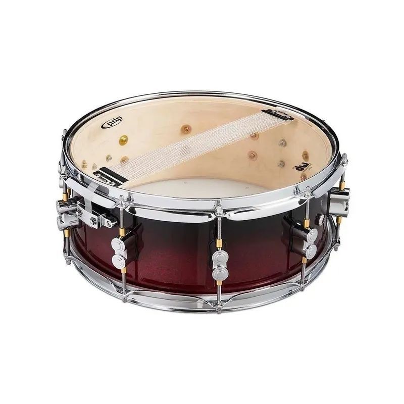 PDCM5514SSRB PDP Concept Maple 5.5x14 Snare Red to Black Fade Lacquer Caja Batería