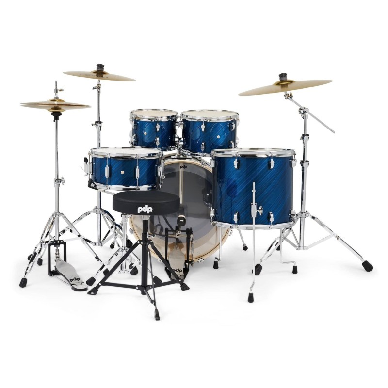 PDMA2215KTTB PDP by DW PDMA2215KTTB MainStage Twisted Blue Steel + Set de platos Paiste