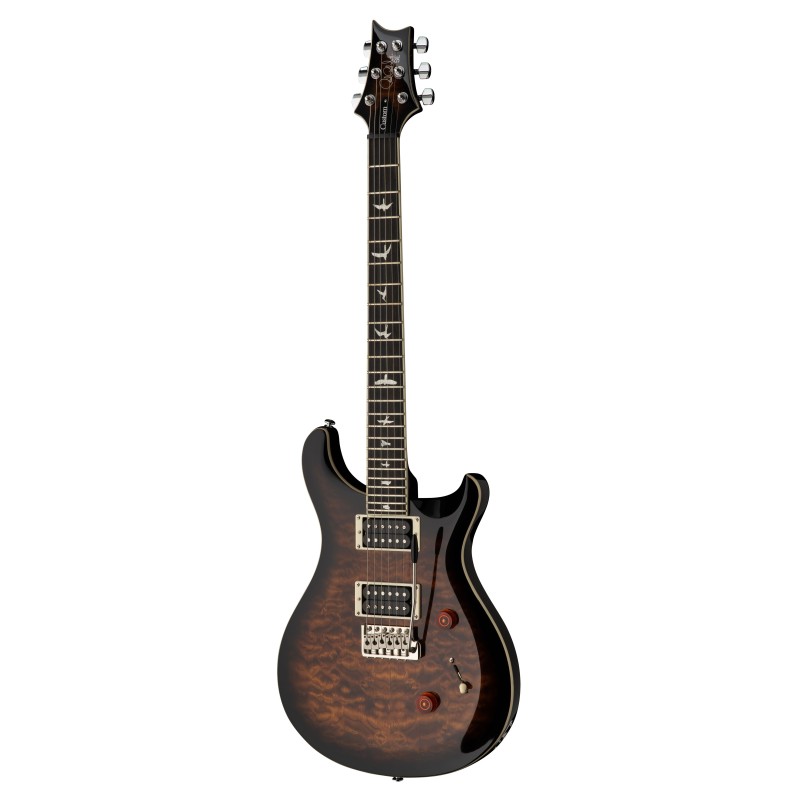 704929 PRS SE Custom 24 Quilt Black Gold Sunburst