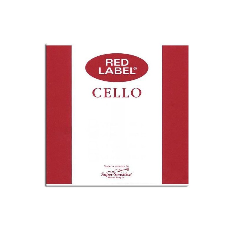 Cuerda Cello 2ª Super-Sensitive Red Label 612 2ª 4/4 Medium