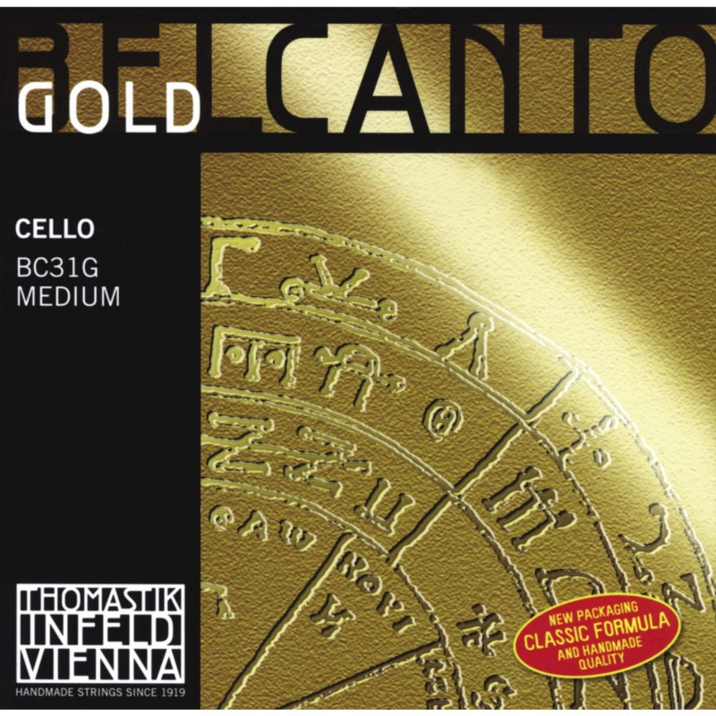 Cuerda Cello 1ª Thomastik Belcanto Gold Bc25G 1ª 4/4 Medium