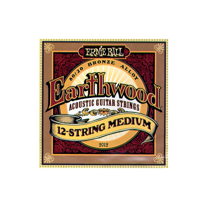 Juego Acústica 12 Cuerdas Ernie Ball Earthwood 12 String Medium
