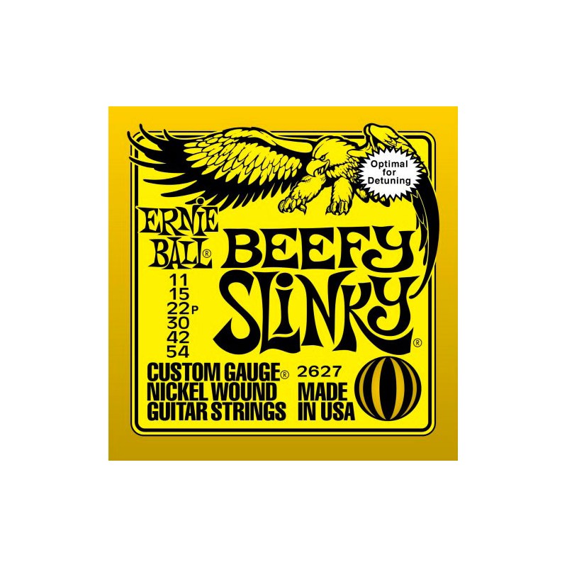 Juego Cuerdas Guitarra Eléctrica Ernie Ball Beefy Slinky 11-54