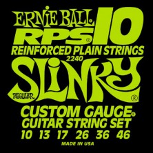 Ernie Ball Rps-10 Reinforced Plain Regular Slinky 10-46
