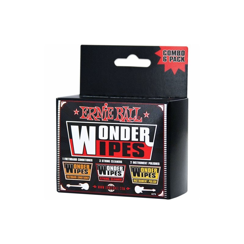 EB4279 Ernie Ball Wonder Wipes Combo Pack