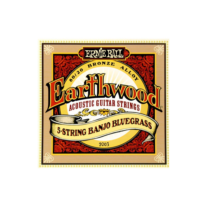 Juego Cuerdas Banjo Ernie Ball Earthwood Bluegrass 5 Strings