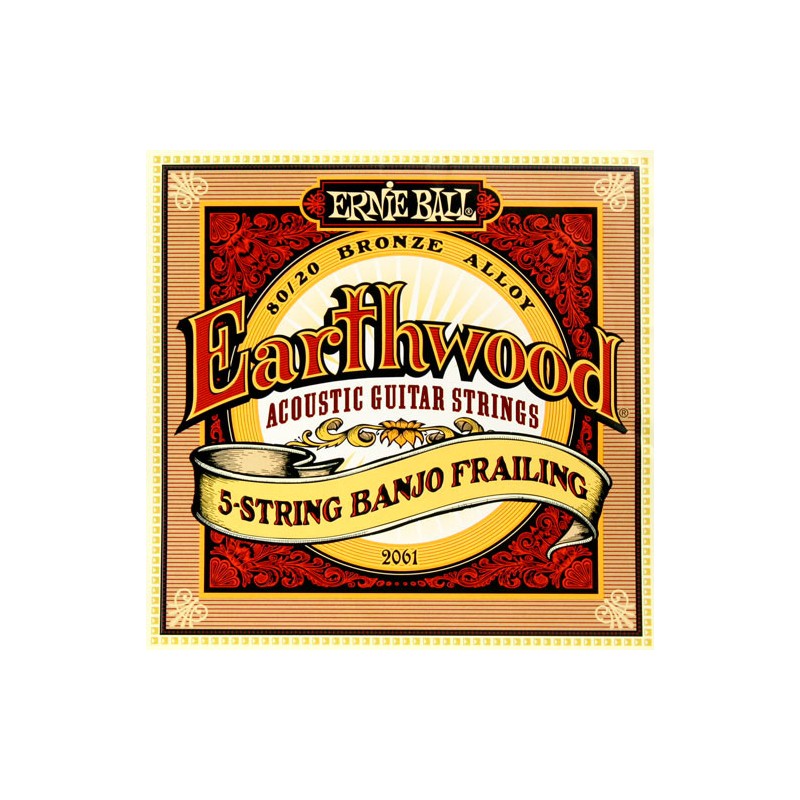 Juego Cuerdas Banjo Ernie Ball Earthwood Frailing 5 Strings