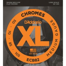 D'Addario Ecb82 Chromes Bass Medium Long Scale 50-105