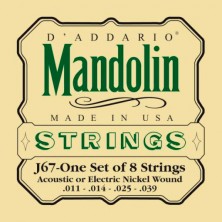 D'Addario J67 Nickel Mandolin Strings Medium 11-39