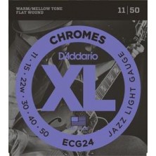 D'Addario Ecg24 Chromes Jazz Light 11-50