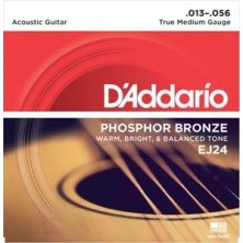 D'Addario Ej24 Phosphor Bronze True Medium 13-56