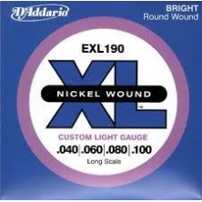 D'Addario Exl190 Nickel Wound Long Scale 40-100