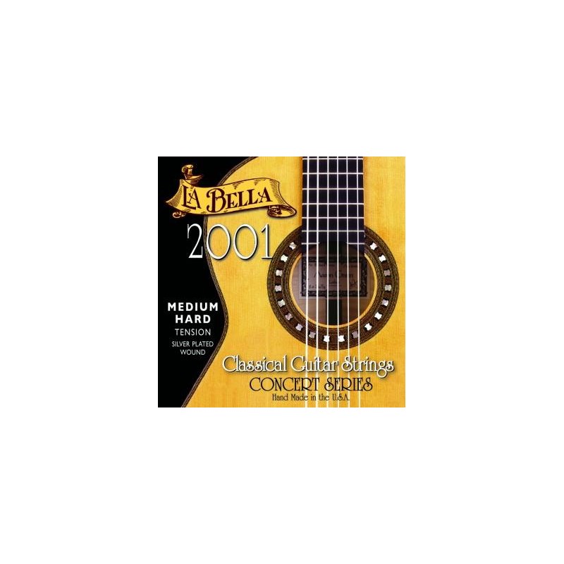 Juego Cuerdas Guitarra Clásica La Bella 2001-Mht Me.Fuerte