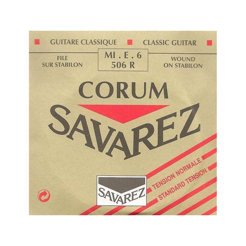 Cuerda Suelta Clásica 6ª Savarez 506-R Corum Roja
