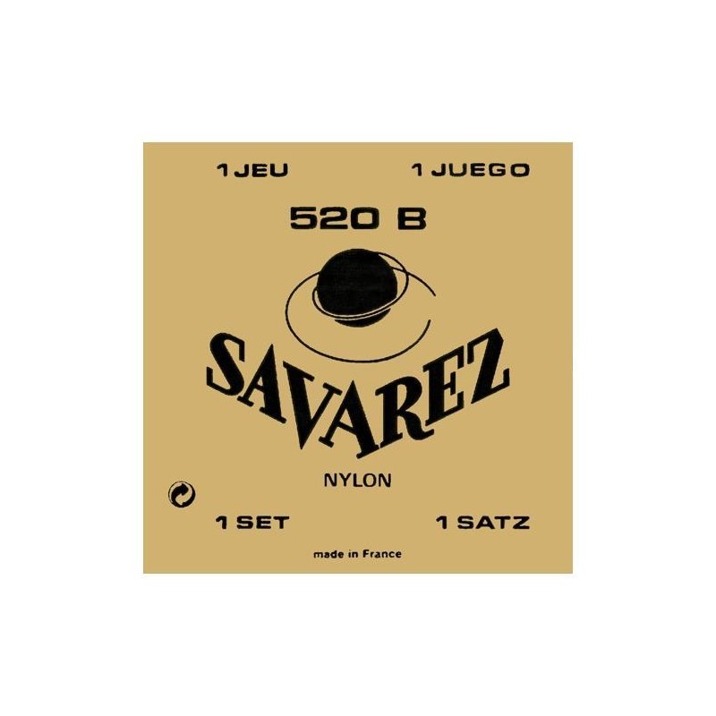 Juego Cuerdas Guitarra Clásica Savarez 520-B Carta Blanca