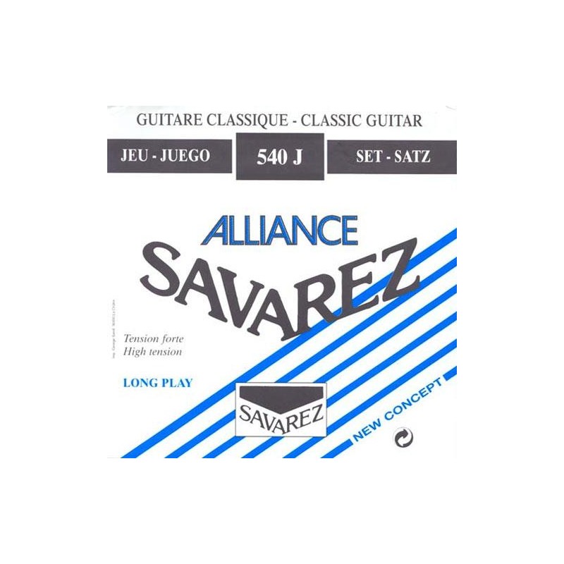 Juego Cuerdas Guitarra Clásica Savarez 540-J Alliance Azul
