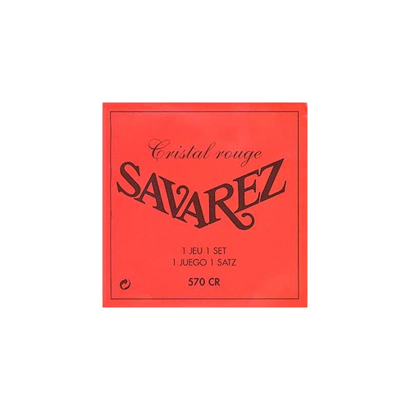 Juego Cuerdas Guitarra Clásica Savarez 570-Cr Cristal Roja