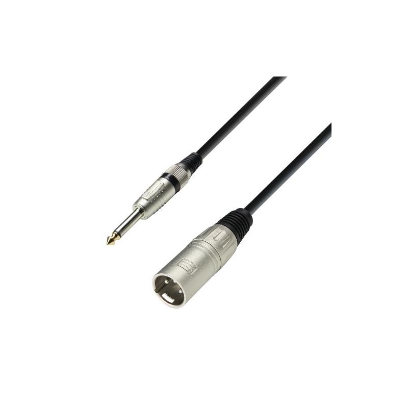 Cable XLR Macho - Jack 6,5 Adam Hall K3MMP1000