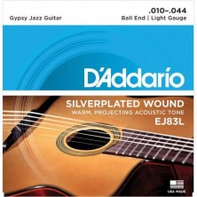 D'Addario Ej83L Gypsy Jazz Ball End 10-44