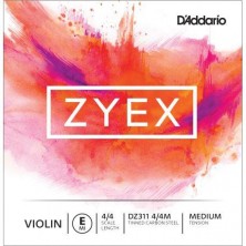 D'addario Zyex DZ311 acero, Mi (E), 4/4 Medium