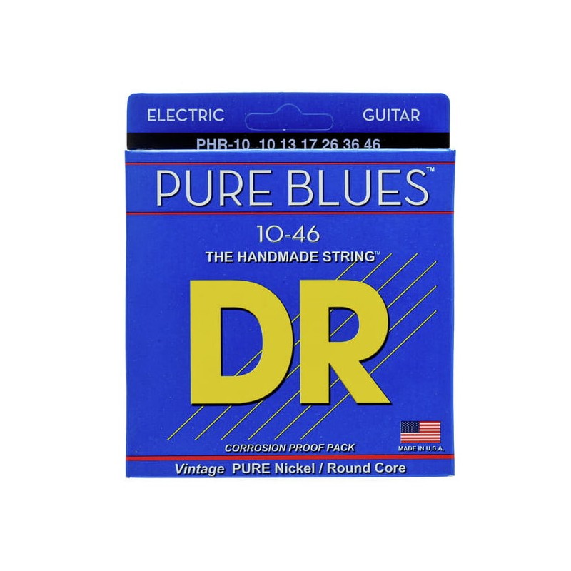 Juego Cuerdas Guitarra Eléctrica DR Strings PHR-10 Pure Blues