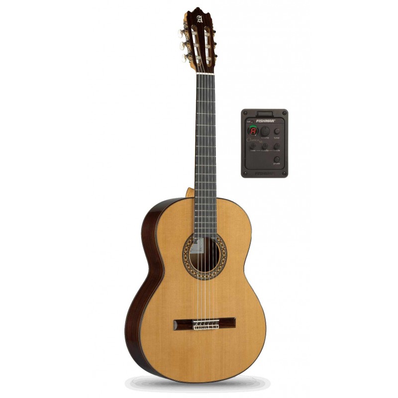 Guitarra Clásica Electrificada Alhambra 4P E1