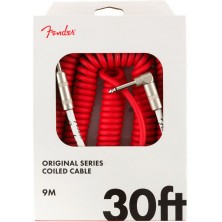 Fender Original Series Coil Cable Straight-Angle 9m Fiesta Red