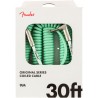 Fender Original Series Coil Cable Straight-Angle 9m Surf Green