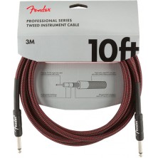 Fender Professional Series Instrument Cables 3m Red Tweed
