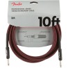 Fender Professional Series Instrument Cables 3m Red Tweed