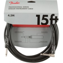 Fender Professional Series Instrument Cable Straight-Angle 4,5m Black