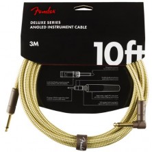Fender Deluxe Series Instrument Cable Straight-Angle 3m Tweed
